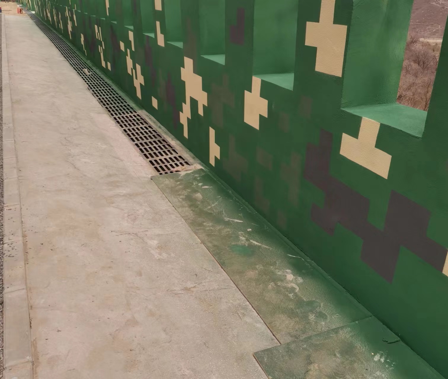 贵州围墙迷彩喷涂,数迷彩漆